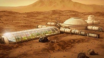 Возможный вид марсианской колонии