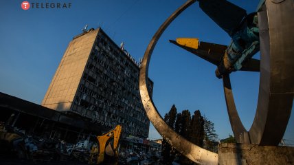 Удар по гражданской инфраструктуре в Украине