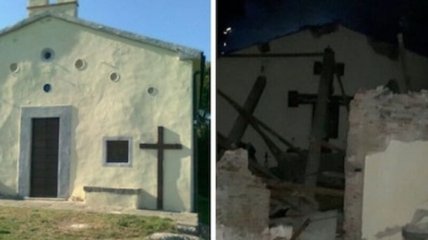 В Италии взрыв газа разрушил старинную церковь