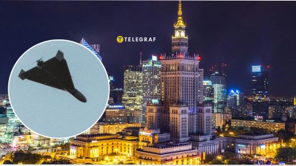 "Шахед" у небі над Польщею