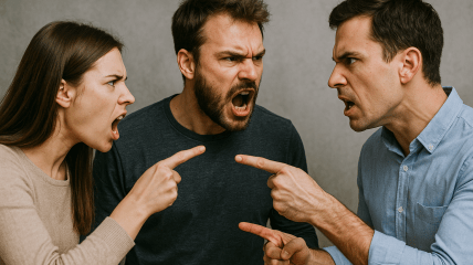 Люди сваряться