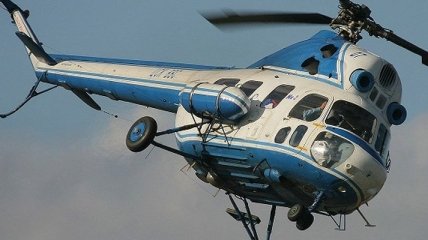 На Полтавщине упал вертолет Ми-2