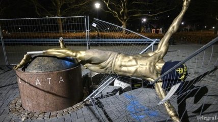 "Эти люди хотят внимания": Ибрагимович о вандалах, разрушивших его статую
