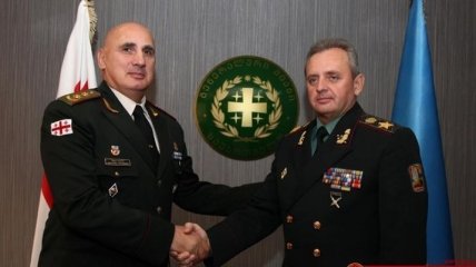 Состоялась встреча главнокомандующих армий Украины и Грузии