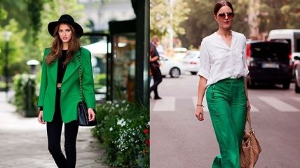 Мода 2017-2018: c чем сочетается зеленый цвет в одежде (Фото)
