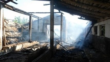 В Житомирской области ликвидировали пожар на ферме