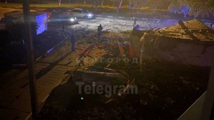 В Белгороде после взрывов остались большие воронки