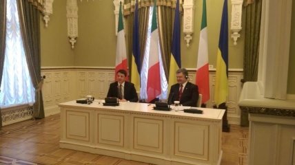 Порошенко встретился с премьером Италии: итоги