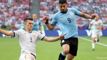 Уругвай разгромил Россию на ЧМ-2018