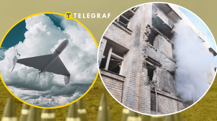 "Шахед", пологовий будинок у Запоріжжі після обстрілу 1 лютого 2026