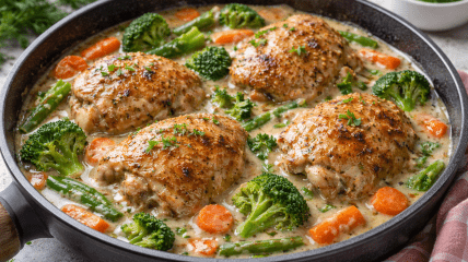 Курица в горчично-сливочном соусе