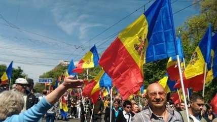 В Кишиневе проходит митинг против правительства