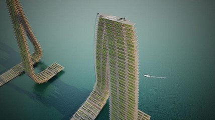 Сингапур создаст вертикальные плавучие фермы