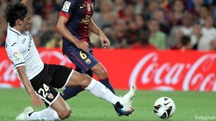 Барселона минимально побеждает Валенсию