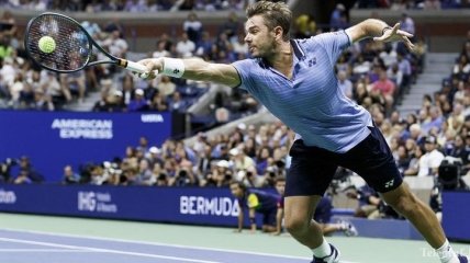 Травма Джоковича позволила Вавринке выйти в 1/4 US Open (Фото, Видео)