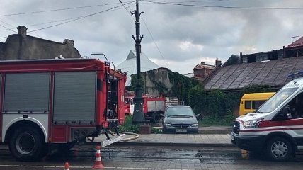 Во Львове произошел пожар в двухэтажном здании кузницы