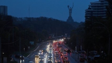 Вечерний Киев без электричества