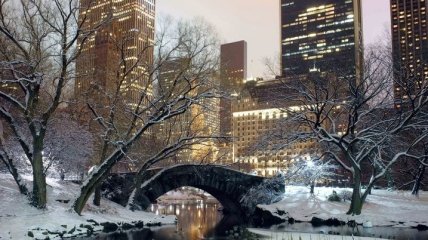 Зимний Нью-Йорк завораживает красотой (Фото)