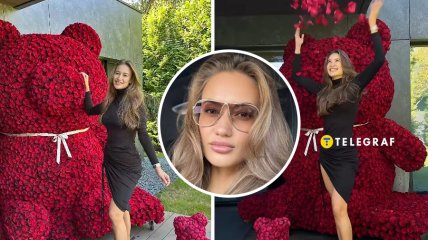 Даниэла Косянчук - обладательница того самого мишки из роз