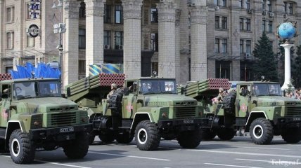 Техника с парада в Киеве прибыла в зону АТО  