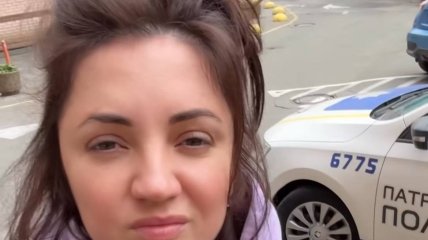 Оля Цыбульская сделала аварию в Киеве