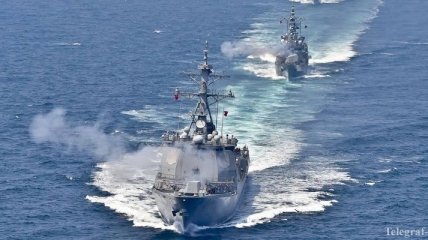 Китай и Россия проводят совместные военные учения на море