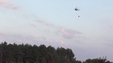 Пожар на военном лесхозе Черниговщины: горит 20 га леса