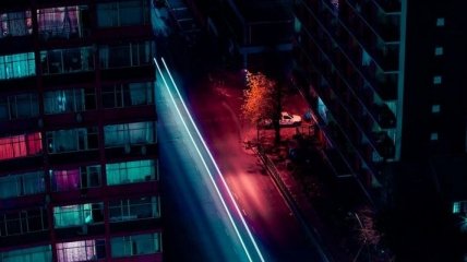 Фотограф создает удивительные снимки ночных городов в неоновом свете (Фото)