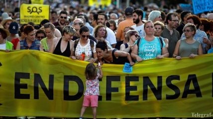 В Мадриде тысячные климатические протесты против мэра