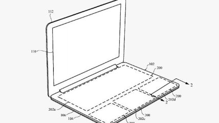 Apple получила патент на MacBook с большим тачпадом вместо клавиатуры