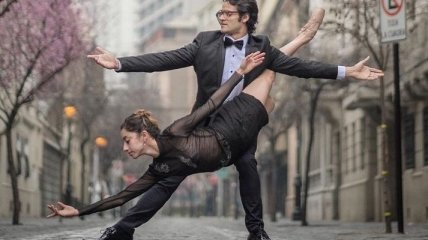 Искусство в искусстве: снимки танцоров на улицах города (Фото)