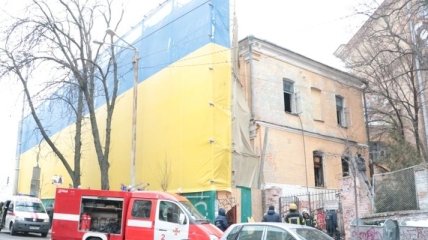 В центре Киева произошел пожар в историческом доме 