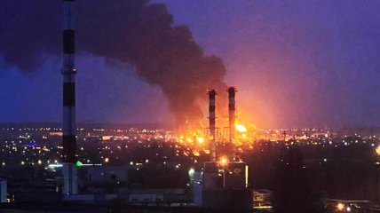 Пожар на заводе в России (архивное фото)