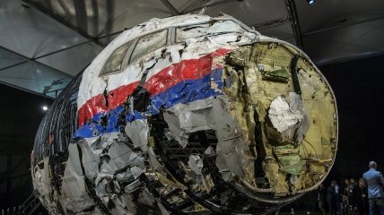Борт Boeing MH17 после авиакатастрофы