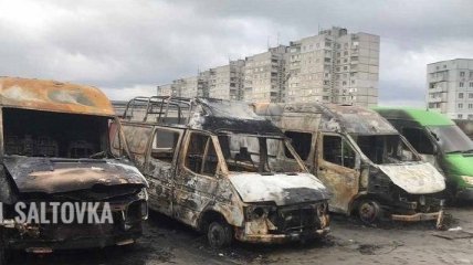 Харьков среди ночи сотрясли звуки взрывов: произошло ЧП с автобусами (фото)