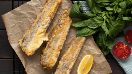 Жареный хек