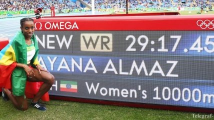 Рио-2016. Эфиопка Айана завоевала золото в беге на 10 000 м, установив мировой рекорд