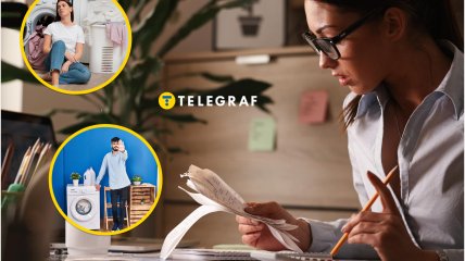 Женщина подсчитывает расходы