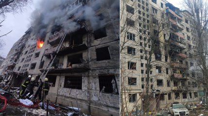 Оккупанты уже разрушили в Киеве десятки жилых домов
