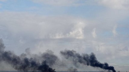 Дым над Львовом после обстрелов российской армии
