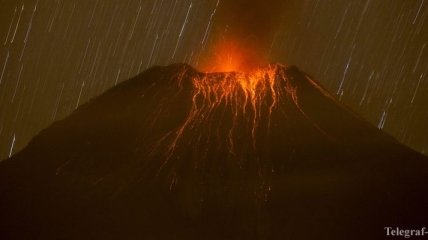 В Японии произошло извержение вулкана (Видео)