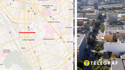 Улица Деловая на карте Киева