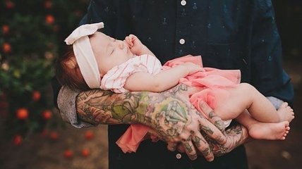 Татуированные люди, которые стали лучшими родителями для своих детей (Фото) 