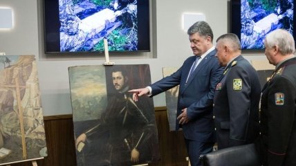 Посол Италии поблагодарил Порошенко за возвращение похищенных картин