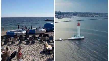 Йшло 75 серпня: в Одесі люди посеред осені відпочивали на пляжі та купалися в морі (відео)