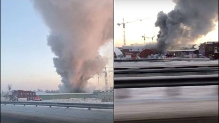 5 января в Петербурге загорелся завод