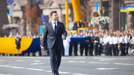 Зеленский на параде в Киеве