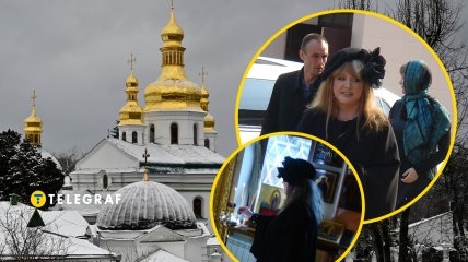 Алла Пугачова сповідалася у Лаврі митрополиту Олександру Драбинко