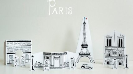 Поиграем в Париж: как сделать парижскую улочку из бумаги своими руками