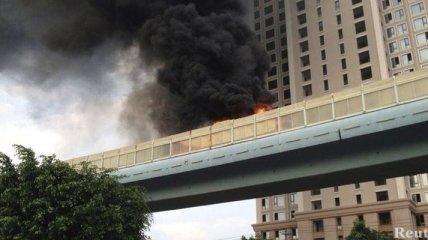 Умышленный поджог автобуса в Китае привел к гибели 47 человек